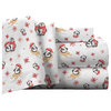Pointehaven 175 GSM Cotton Flannel Sheet Set, Penguin, Cal King