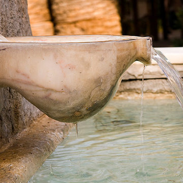 Exterior water Fountains for Pools and Walls, Mediterranean Style