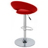 Modern Home Rho "Leather" Contemporary Adjustable Height Bar/Counter Stool - Ch