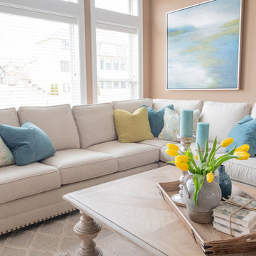 California Chic Style Living Room and Office