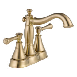 Delta Cassidy Two Handle Centerset Lavatory w/ Metal Pop-Up - Bathroom Sink Faucets