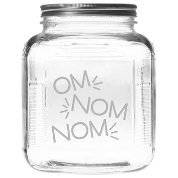 "Om Nom Nom" Gallon Treat Jar