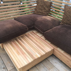 London Roof-top Sun Deck - Garden Side Tables