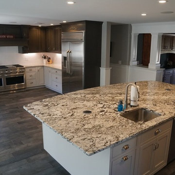 Charcoal and White Kitchen
