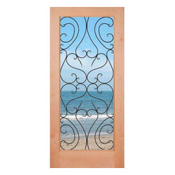 KA1LSPAIN - KNOTTY ALDER 1-LITE DOOR- SPAIN FULL LITE (1-3/4") - Front Doors