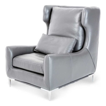 Mia Bella Lazzio Leather Wing Chair - $1449