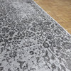 6x9 Handmade Gray Broken Design Silk Oriental Rug, Silk