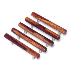 Natural Collection cabinet pulls - Cocobolo (heartwood/sapwood) - Cabinet And Drawer Handle Pulls