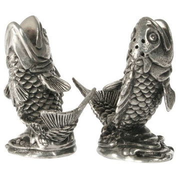 Salmon Salt and Pepper Shaker Set