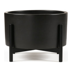Case Study Tabletop Planter with Metal Stand - Indoor Pots And Planters