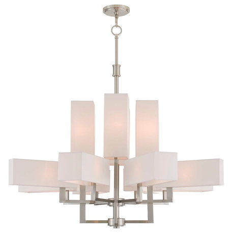 Livex Lighting Rubix Brushed Nickel Light Foyer Chandelier