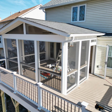 Trex Transcend Rope Swing Deck and Screened Porch