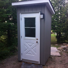 Not so rustic outhouse