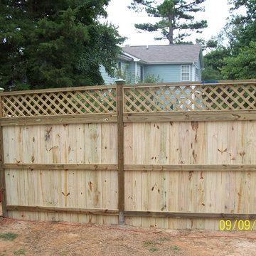 Our Work Lattice top Privacy fence