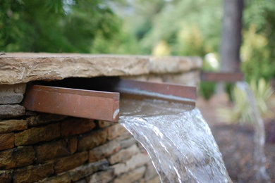 Photo of a modern water fountain landscape in Raleigh.