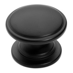 Dynasty Hardware - Super Saver K-80980 Cabinet Knob, Flat Black - Cabinet And Drawer Knobs