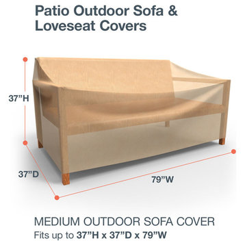 Budge All-Seasons Outdoor Patio Sofa Cover Medium (Nutmeg)