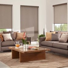 Orange grey beige couch scheme