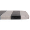 Black/White Striped Marble Board With Leather Tie