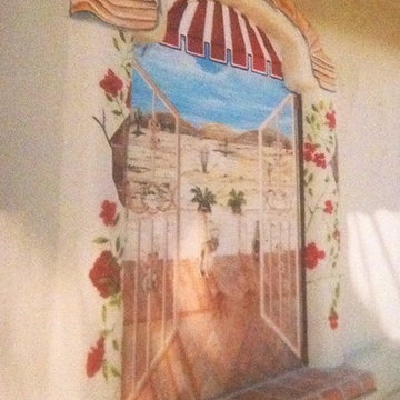 Portable outside niche Mural