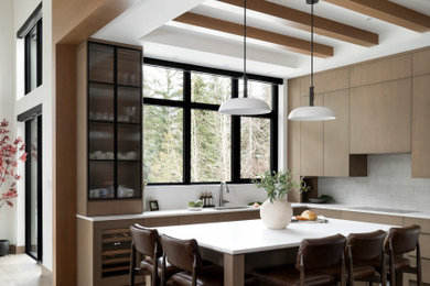 Inspiration for a contemporary kitchen remodel in Vancouver
