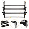 4 Tier Metal Shoe Rack Shelf 16 Pairs Storage Organizer Holder Stand Entryway