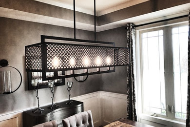 Dining room - transitional dining room idea in Kansas City