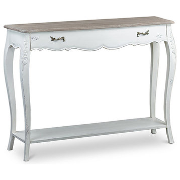 Urban Designs Bourbonnais Wood Traditional French Console Table