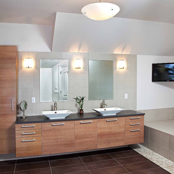 Modern Master Bathroom - Spa Design
