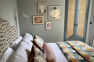 Design ideas for a scandinavian bedroom in Sussex.