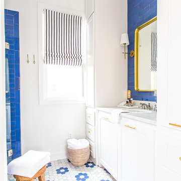 Stunning Sapphire Blue Bathroom