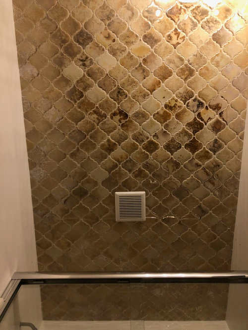 tiled shower ceiling
