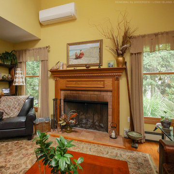 Warm Welcoming Living Room with New Wood Windows - Renewal by Andersen Long Isla