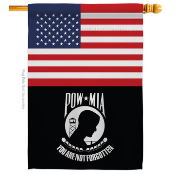 US POW/MIA Americana Military House Flag