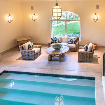 Euro Style Indoor Pool with Large Windows