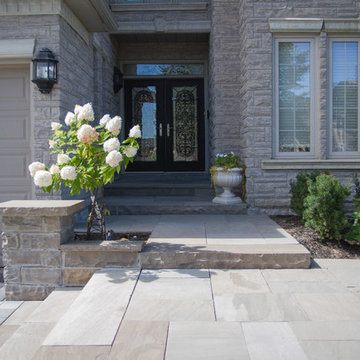 Contemporary Front Landscaping - Richmond Hill