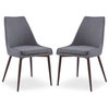 Edgemod Ethen Dining Chair, Set of 2, Gray
