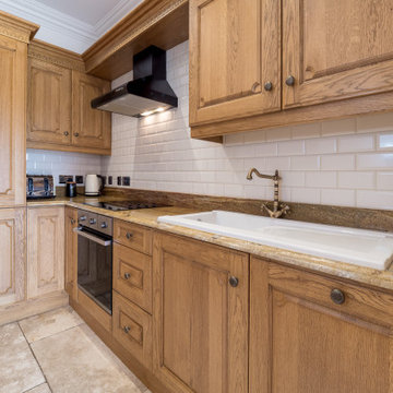 Classic, Sustainable-Wood Victorian Style Kitchen