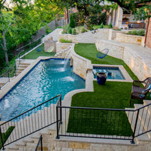 Pool Spillover & Split Patio Ideas