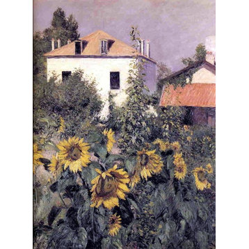 Gustave Caillebotte Sunflowers- Garden at Petit Gennevilliers Wall Decal