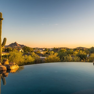 Infinity Edge Pool Desert Paradise in Fountain Hills, Arizona