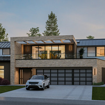 Modern Bellevue Home Exterior Design