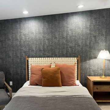 Grey Accent Wall - Bedroom