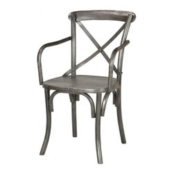 Industrial Dining Chair w/Arms - Dining Chairs