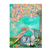 Wyanne 'Big Eyed Girl The Promise' Canvas Art, 32"x24"