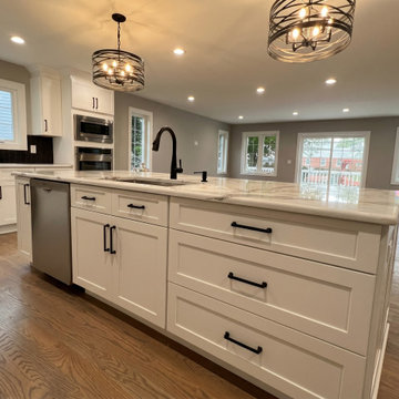 Kitchen Island | Addition to Split Level Teaneck NJ