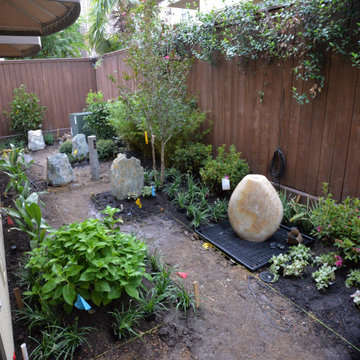 Compacted gravel aggregate 4" base