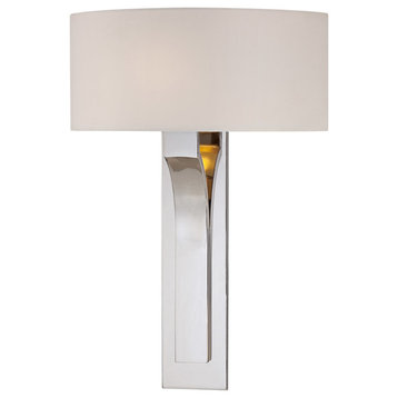 GK 1 Light Wall Sconce in Polished Nickel