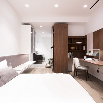Minimalist Walnut Bedroom
