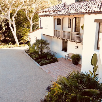 Landscape Design For Pebble Beach 1929 M.J. Murphy Mediterranean Style Home